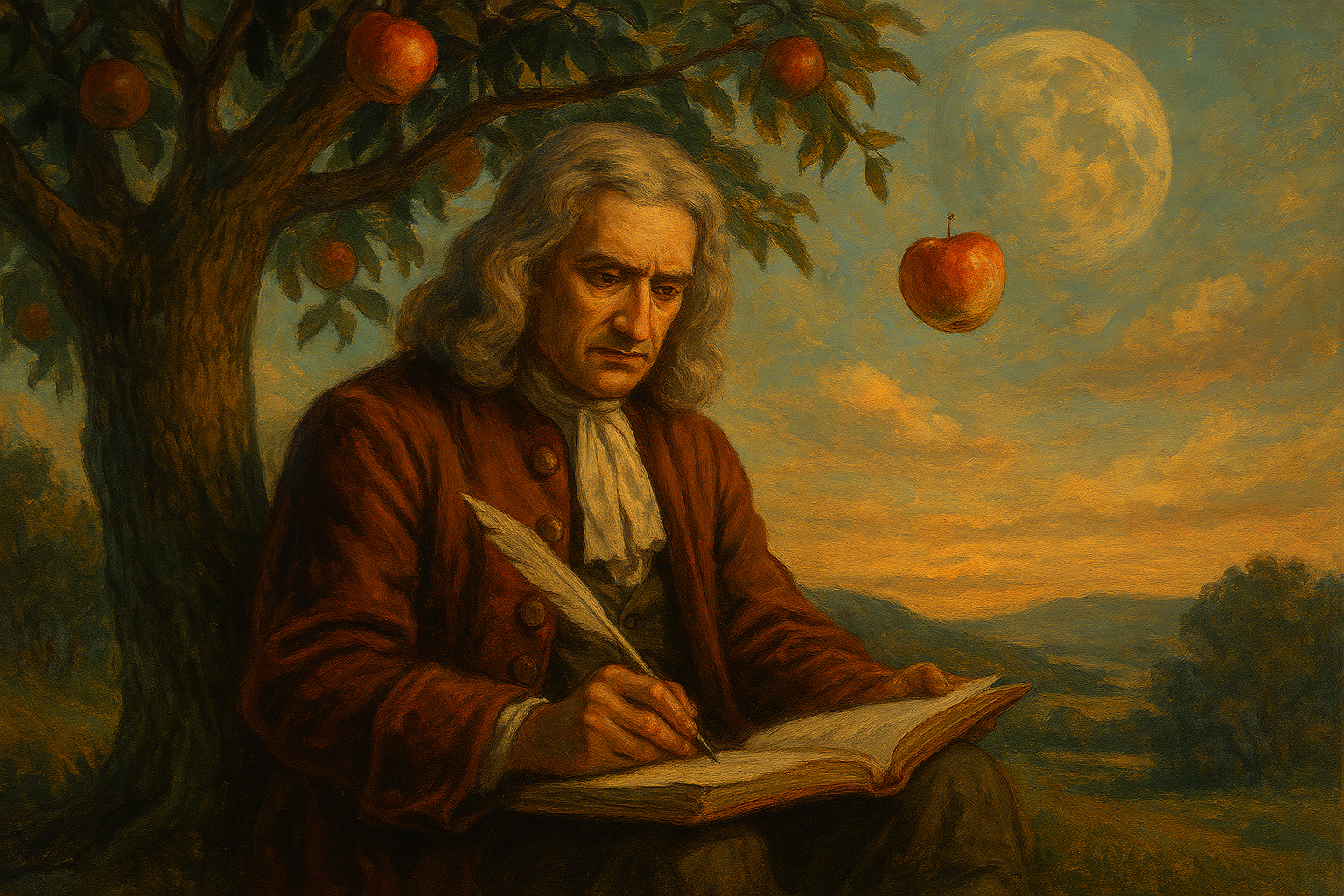 sir isaac newton a maca e a gravidade